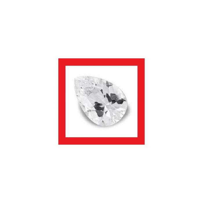 Cubic Zirconium - Faceted Pear Shape - 1.11cts