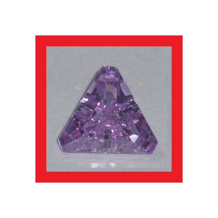 Cubic Zirconium - Faceted Triangle Shape - 4.00cts