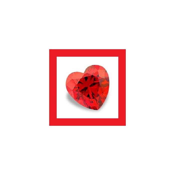 Cubic Zirconium - Faceted Heart Shape - 15.32cts