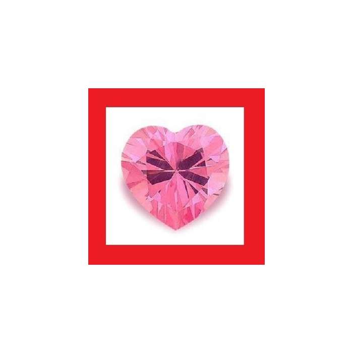 Cubic Zirconium - Faceted Heart Shape - 0.51cts To 0.64cts