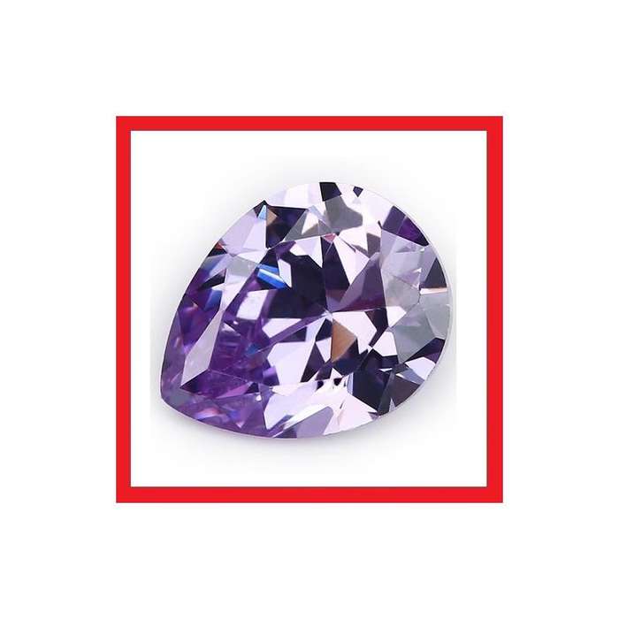 Cubic Zirconium - Faceted Pear Shape - 3.23cts