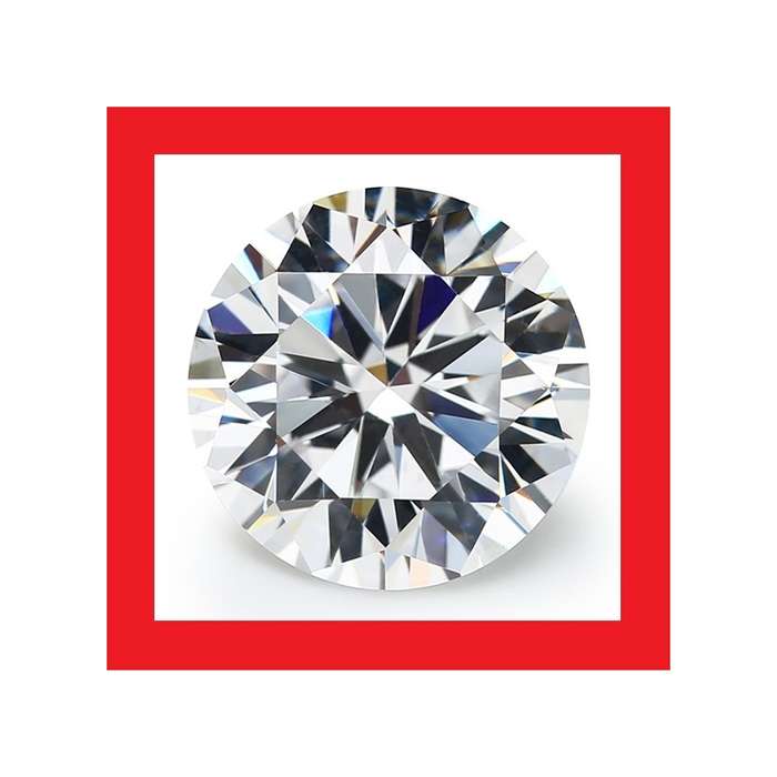 Cubic Zirconium - Faceted Round Shape - 6.59cts