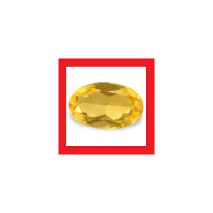 Citrine [Brazil] -  Faceted Oval Shape - 0.225cts