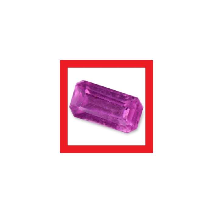 Garnet [Rhodolite Africa] - Faceted Rectangle Shape - 0.16cts