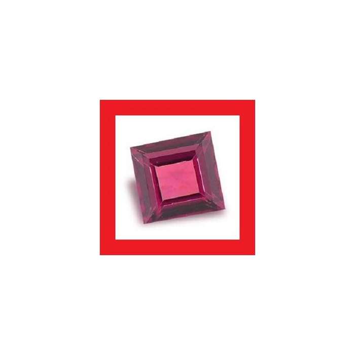 Garnet [Rhodolite Africa] - Faceted Square Shape - 0.35cts