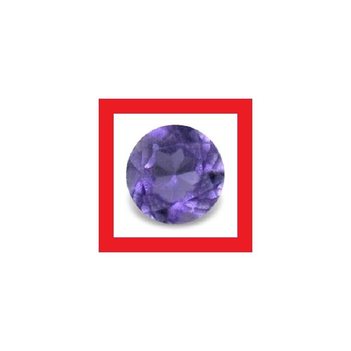 Iolite - Faceted Round Shape - 0.14cts