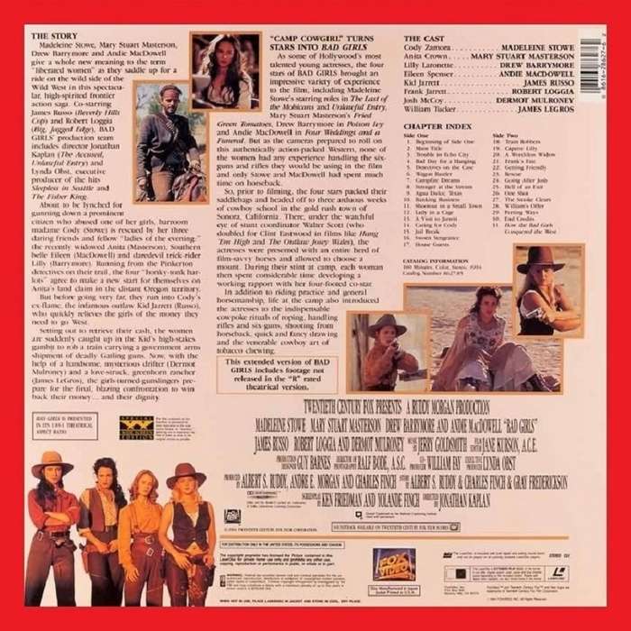 LaserDisc - Bad Girls (1994) [Widescreen Edition]