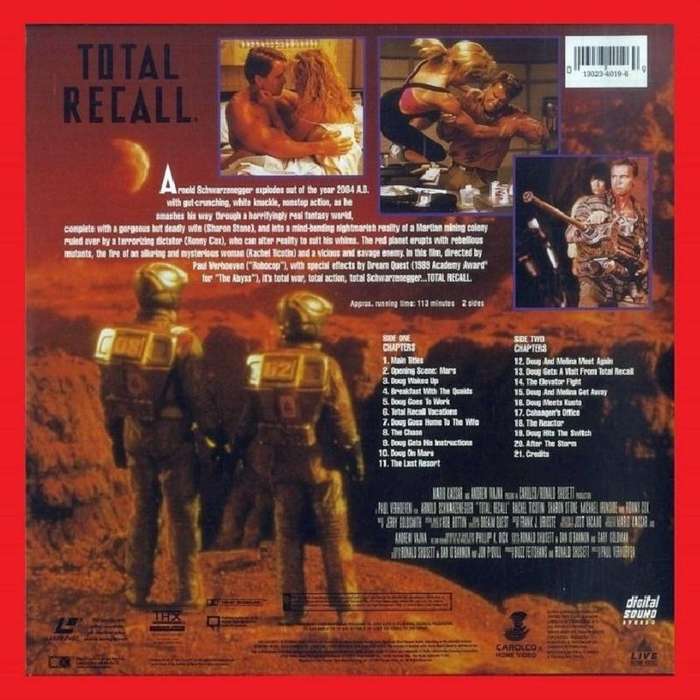 LaserDisc - Total Recall [Widescreen Edition]