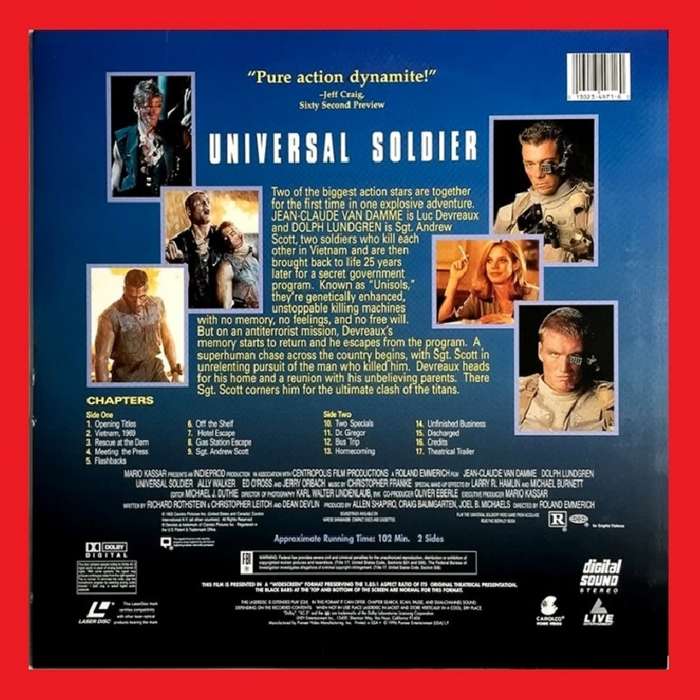 LaserDisc - Universal Soldier (1992) [Widescreen Edition]