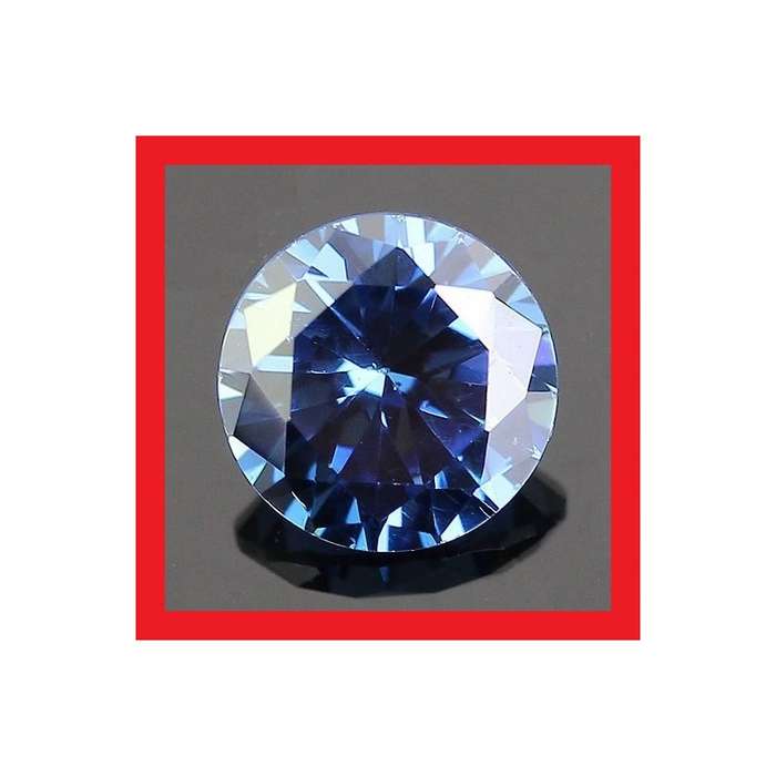 Tanzanite [Created Simulant] - Faceted Round Shape - 3.27cts