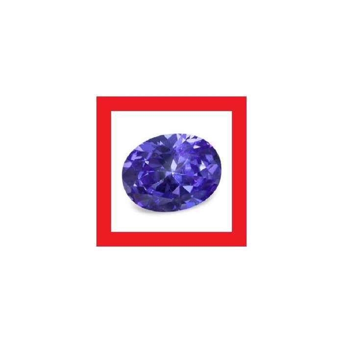 Tanzanite [Created Simulant] - Faceted Oval Shape - 2.79cts