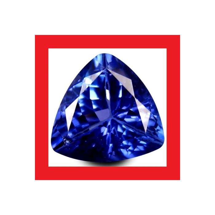 Tanzanite [Created Simulant] - Faceted Triangle Shape - 5.34cts