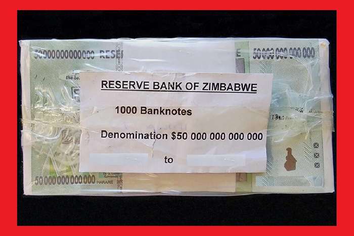 Zimbabwe 50 Trillion Dollar Banknote Random Serial Numbers UNC
