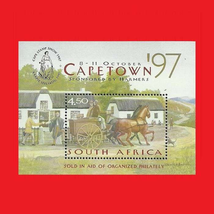 Cape Town National Philatelic Exhibition Mini Sheet SACC 1067 1997/10/08