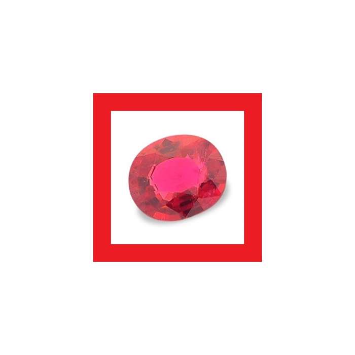 Ruby [Myanmar] - Faceted Oval Shape - 0.84cts