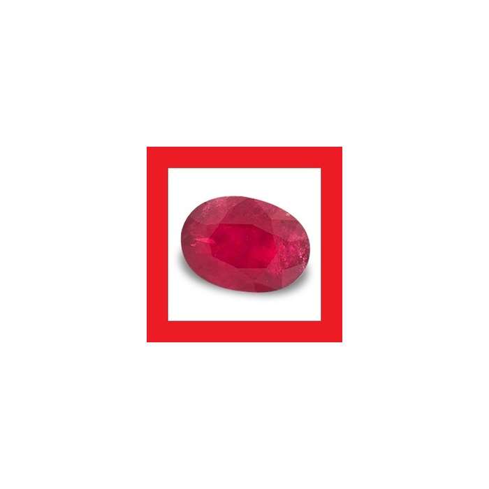 Ruby [Madagascar] - Faceted Oval Shape - 0.91cts