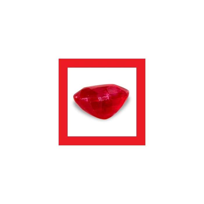 Ruby [Madagascar] - Faceted Oval Shape - 0.63cts