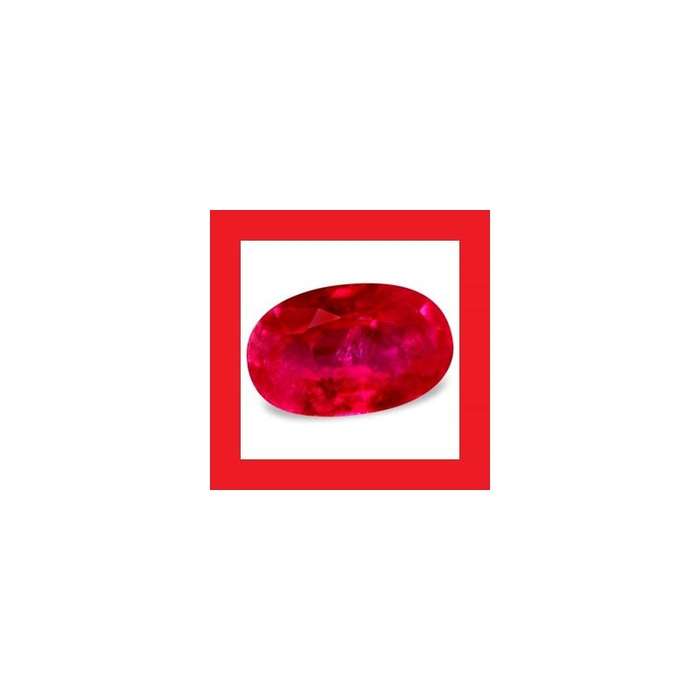 Ruby [Myanmar] - Faceted Oval Shape - 0.28cts