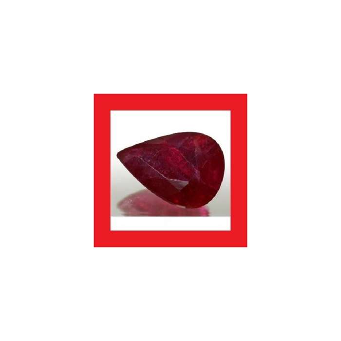 Ruby [Myanmar] - Faceted Pear Shape - 0.43cts