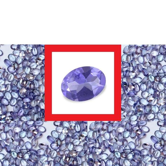 Tanzanite [Africa] - Faceted Oval Shape - Parcel Of 40 - 6.715cts