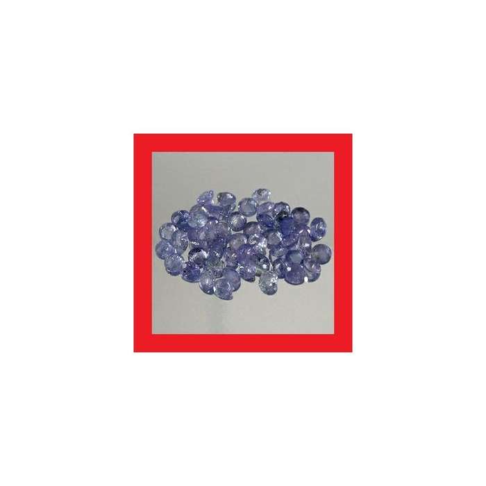 Tanzanite [Tanzania, Africa] - Faceted Round Shape Parcel Of 50 - 5.68cts