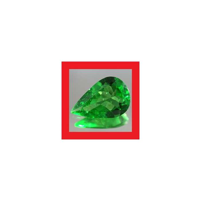 Tsavorite [Tanzania] - Faceted Pear Shape - 1.645cts