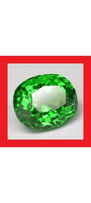 Tsavorite [Kenya] - Faceted Oval Shape - 3.89cts