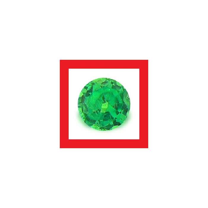Tsavorite [Kenya] - Faceted Round Shape - 0.08cts
