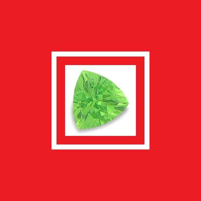 Tsavorite [Kenya, Africa] - Faceted Triangle Shape - 0.18cts