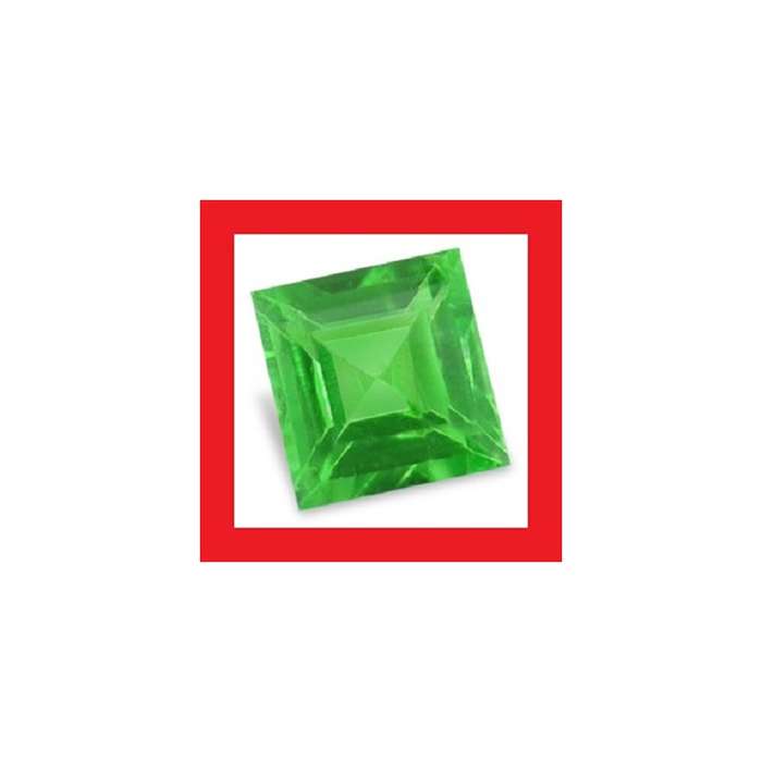 Tsavorite [Kenya] - Faceted Square Shape Parcel Of Six - +/-0.12cts