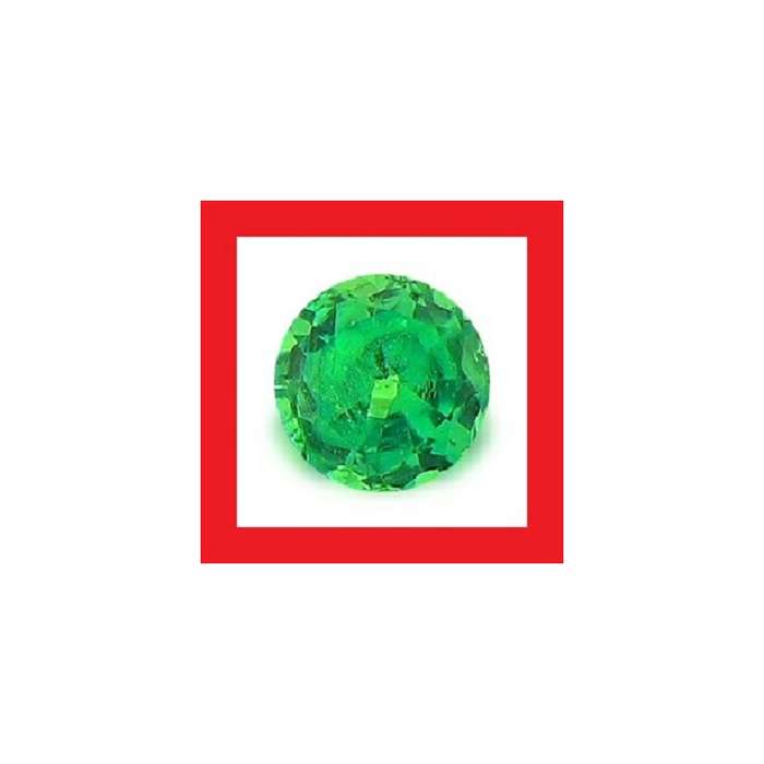Tsavorite - Faceted Round Shape - 0.08cts