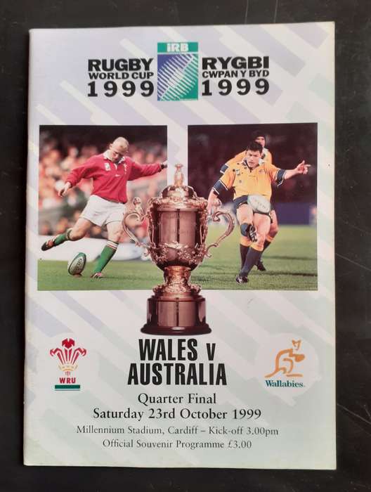 Wales vs Australia 1999 Rugby World Cup 1/4 Final Match Programme