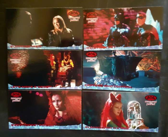 Batman & Robin Collection of 6 Trading Cards