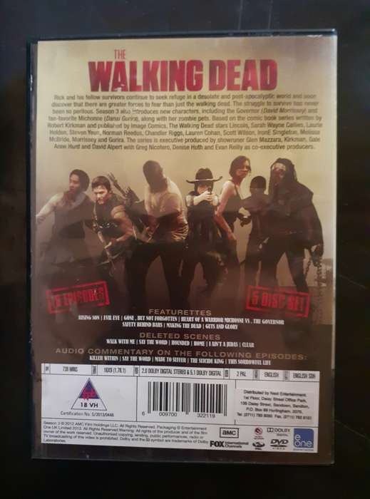 Walking Dead - The Complete Third Season (5 DVD Set)