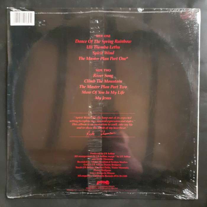 Merle Thomson - Spirit Wind LP Vinyl Record (New & Sealed)