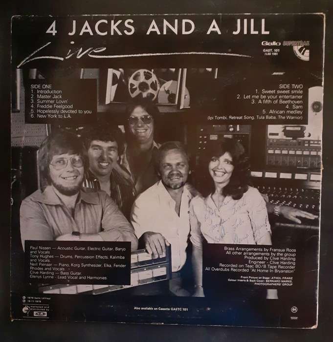 4 Jacks And A Jill - Live LP Vinyl Record
