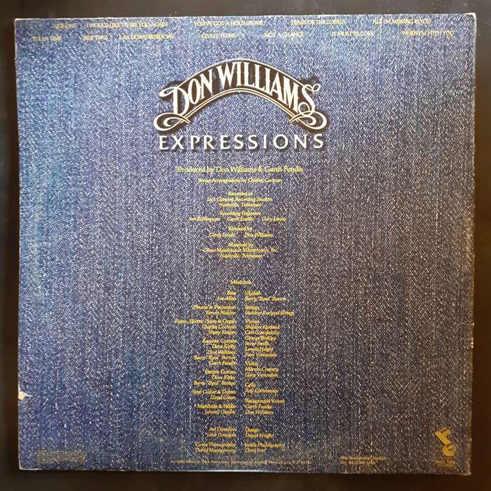 Don Williams - Expressions LP Vinyl Record - UK Pressing