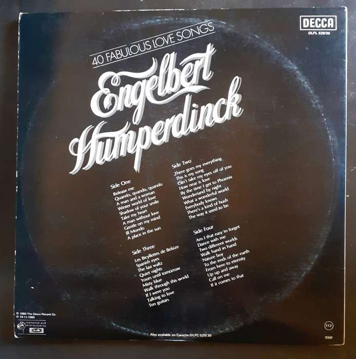 Engelbert Humperdinck - 40 Fabulous Songs Double LP Vinyl Record Set