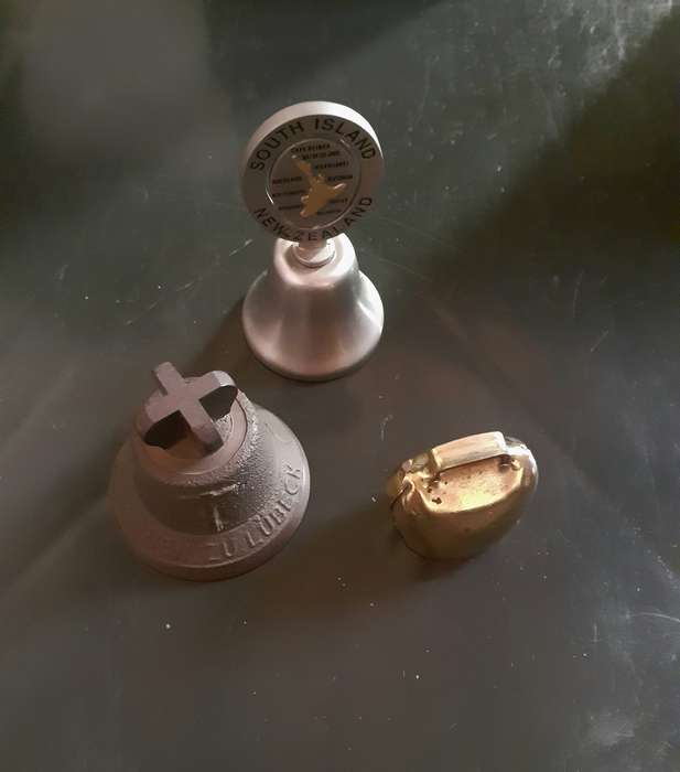 Collection of 3 Vintage Small Bells