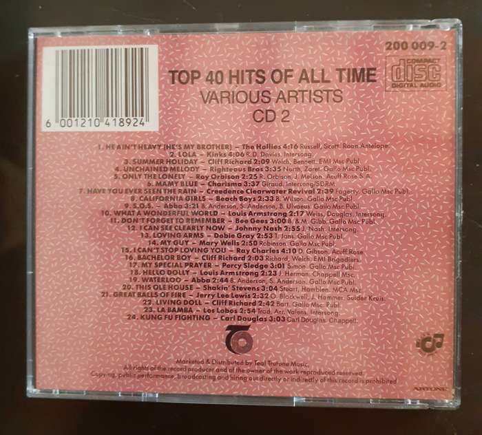 Top 40 Hits of All Time Vol.2 (CD)
