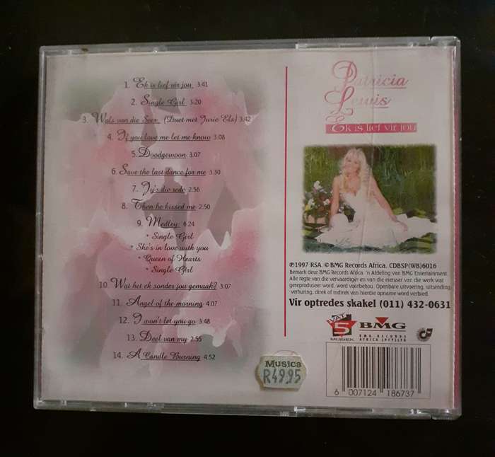 Patricia Lewis - Ek is Lief Vir Jou (CD)
