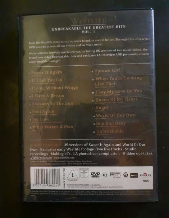 Westlife - Unbreakable - The Greatest Hits (DVD)