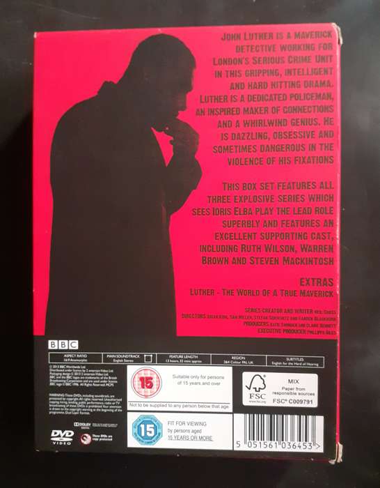 Luther - Idris Elba Series 1-3 Box Set (6 DVD Set)