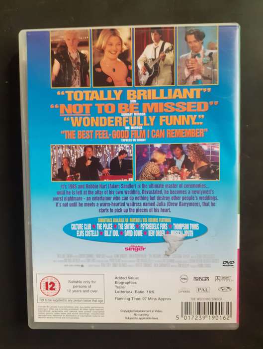 The Wedding Singer - Adam Sandler & Drew Barrymore (DVD)