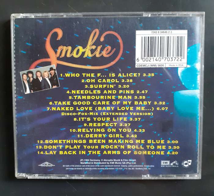 Smokie - Who The F... Is Alice? - The Party Hits (CD)
