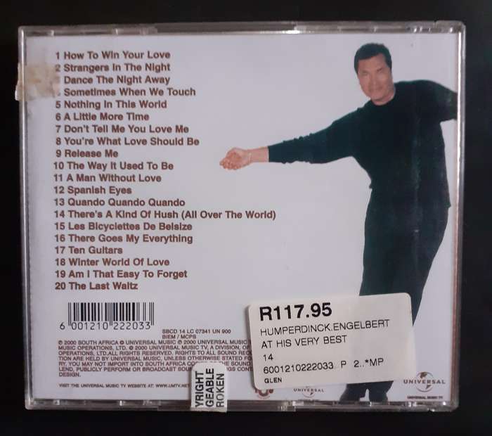 Engelbert Humperdinck -  Engelbert At His Very Best (CD)