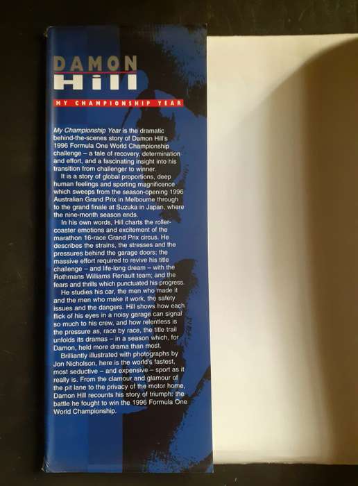 Damon Hill - My Championship Year - Formula 1 (Hardcover)