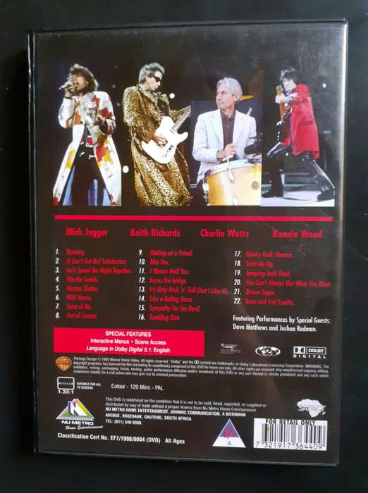 The Rolling Stones - Bridges To Babylon Tour 97-98 (DVD)