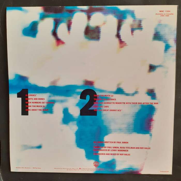 Paul Simon - Hearts and Bones LP Vinyl Record