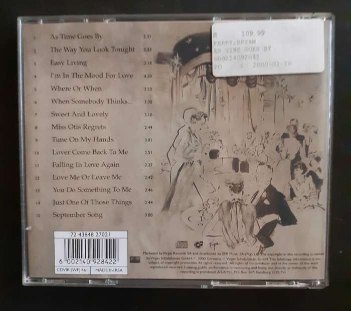 Bryan Ferry - As Time Goes By (CD)